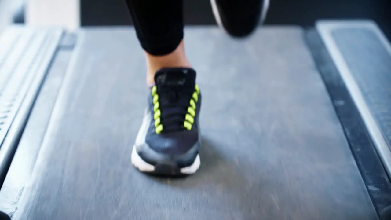 Slow Motion Running on Treadmill