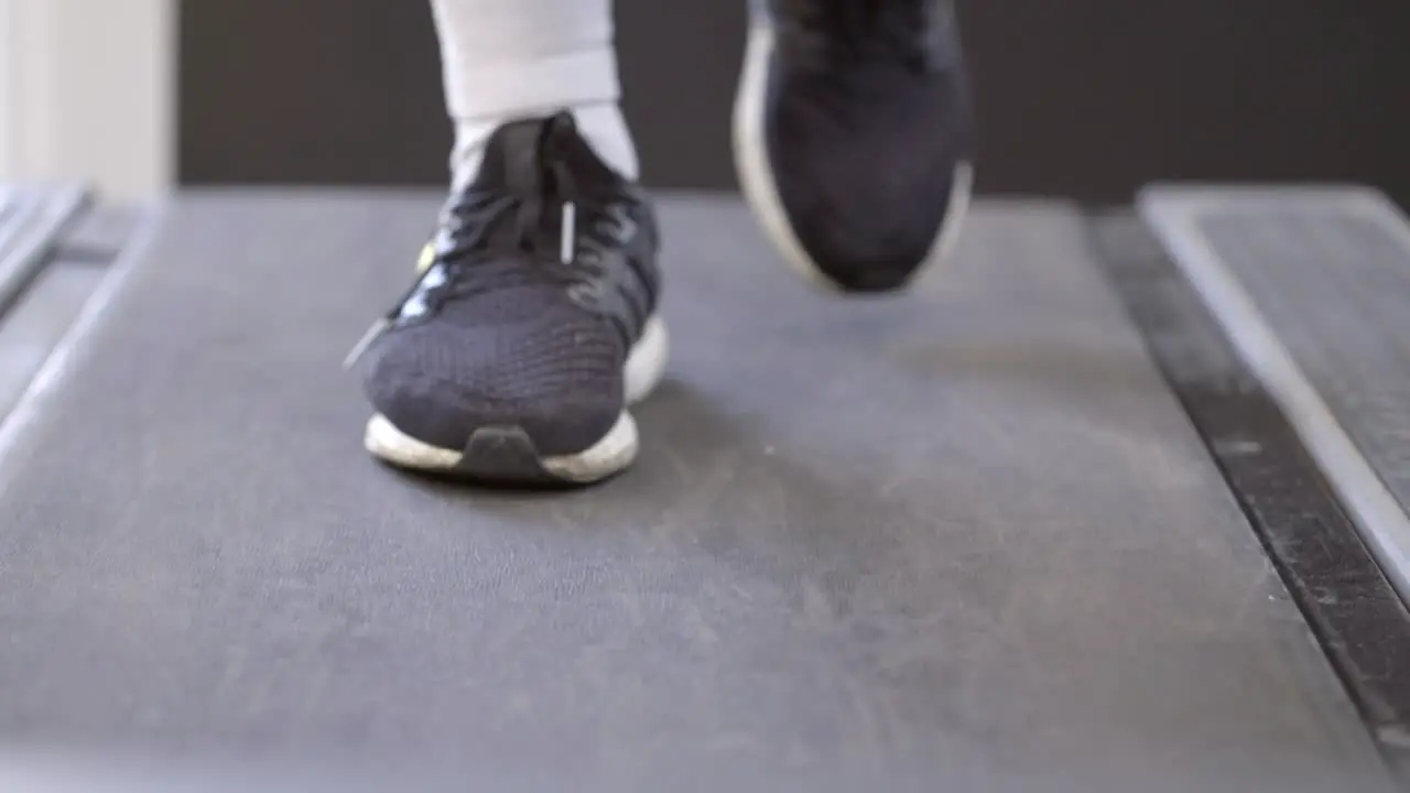 Person Walking on Treadmill