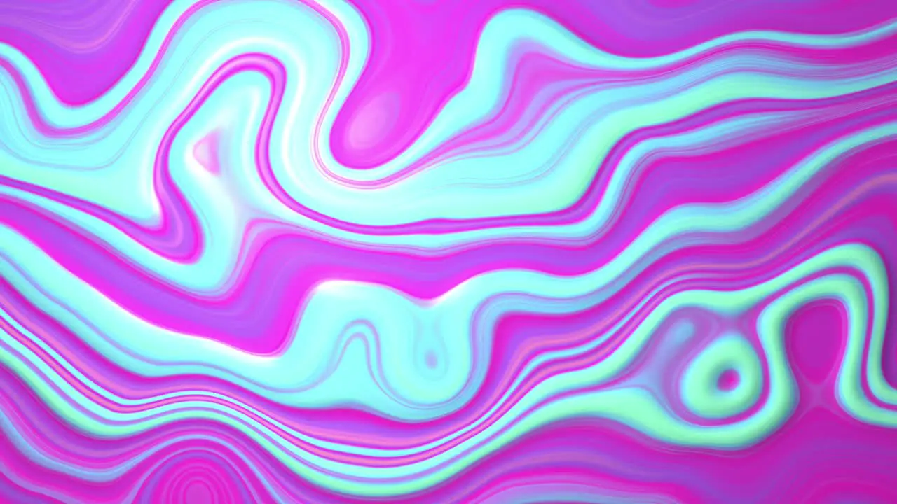 Animation of shapes and moving colourful liquid background