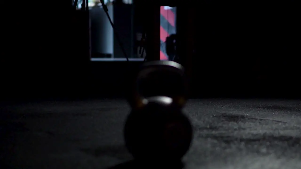 kettlebell picture taken during shots of workout motivation