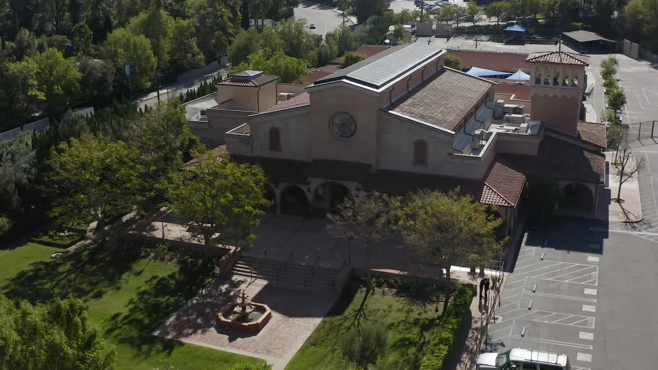 Wonderful Daytime Aerial Drone of Beautiful Church