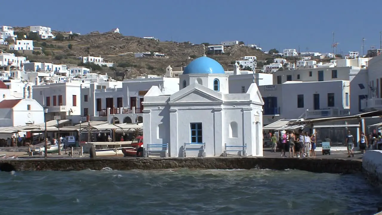 Mykonos Church on a Greek island in the Aegean