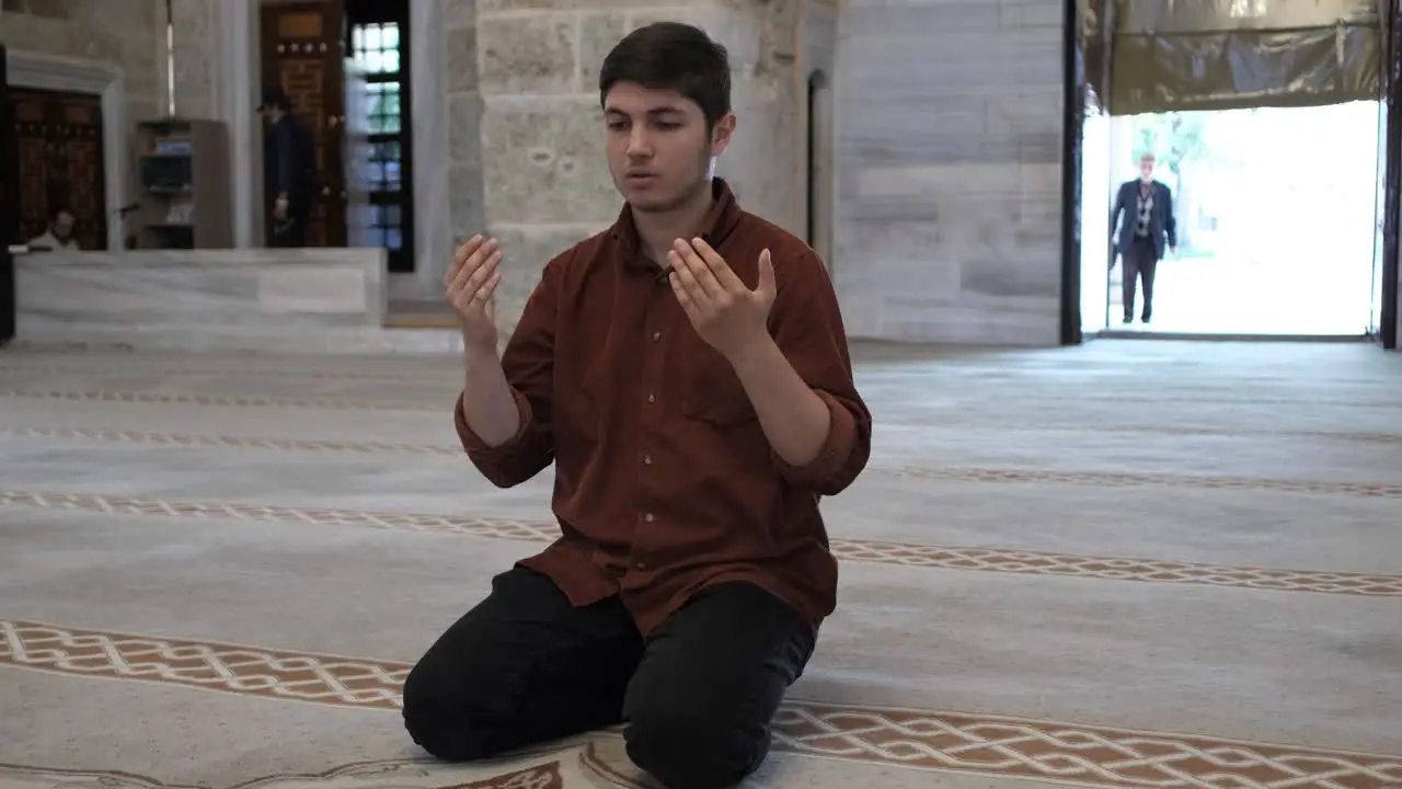 Muslim Boy Praying