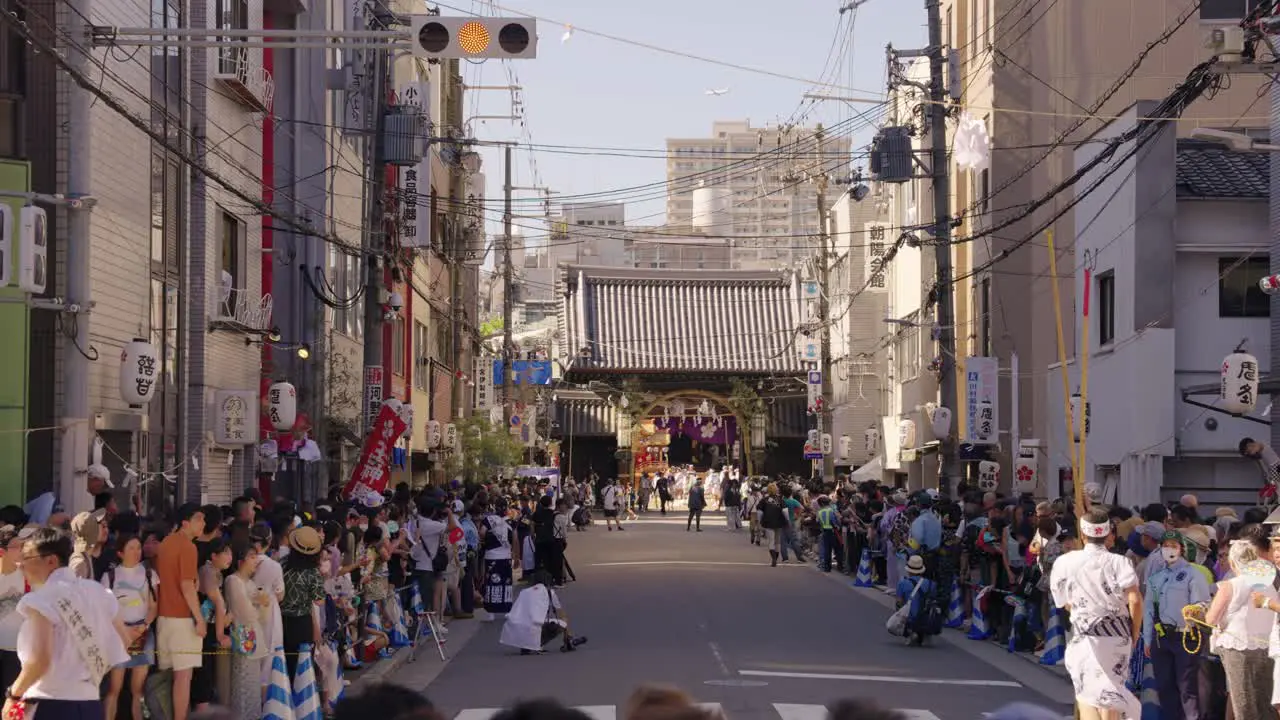 Osaka Tenmangu Shrine in Summer Festival