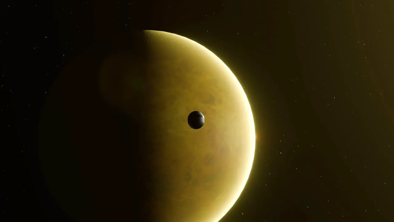 3D Animation of Venera 4 heading towards planet Venus