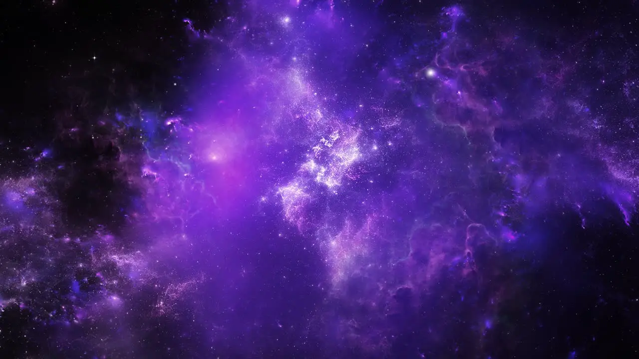 Large clouds of gas glowing deep in space 4k