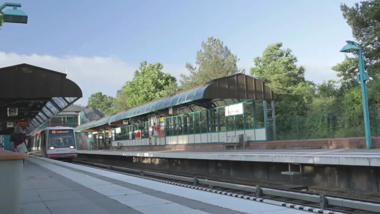 Hamburg metro station outdoors