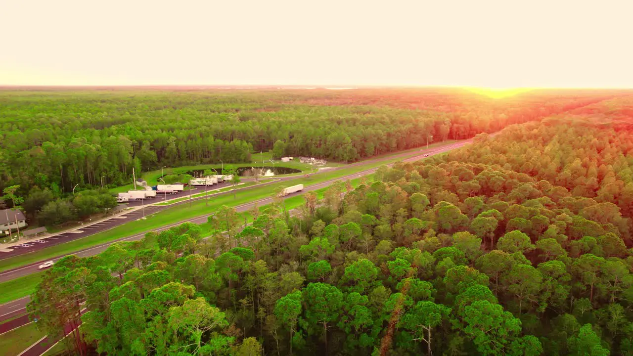 Aproaching Rest area in Osceola Florida