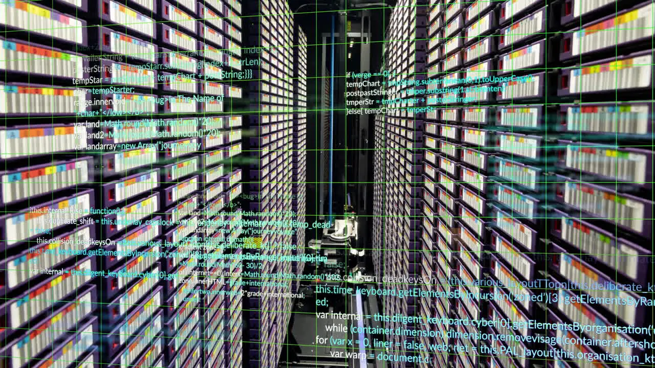 Animation of data processing over industrial machinery and technology