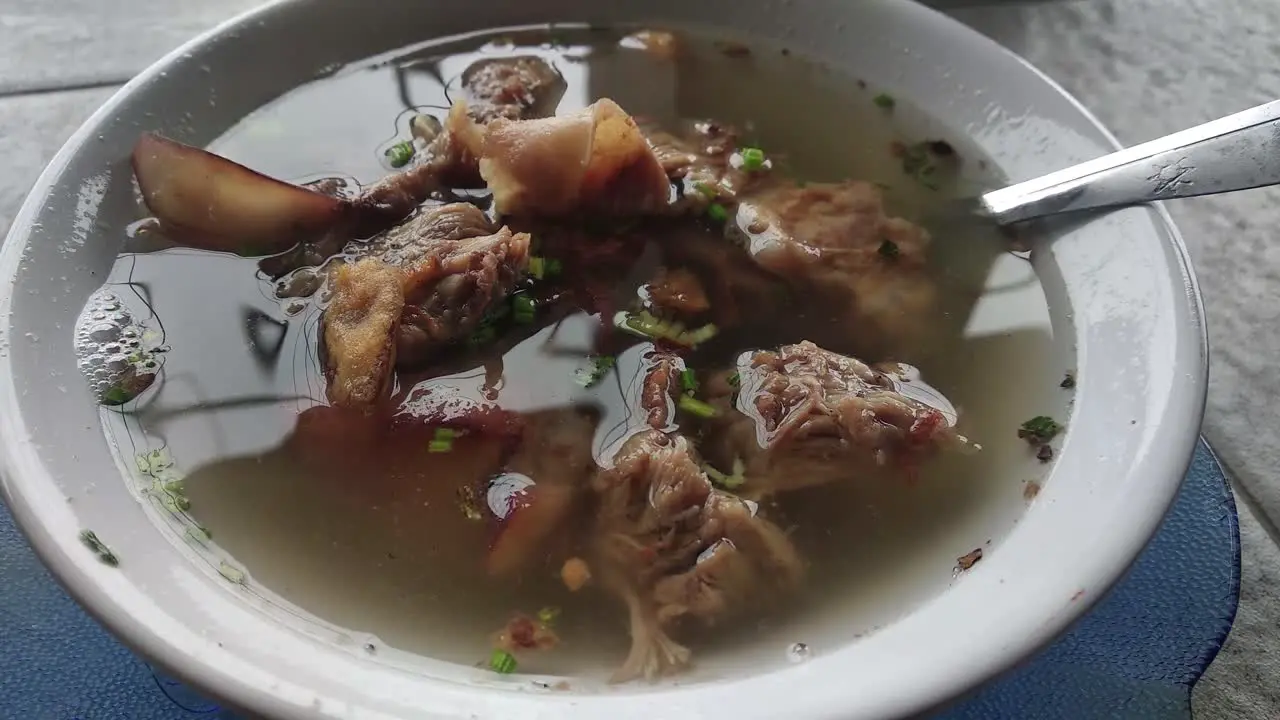 A bowl of Beef Soto