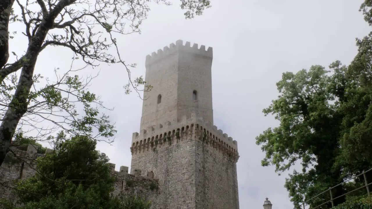 A shot showing the Balio castle Erice TRapani Sicily