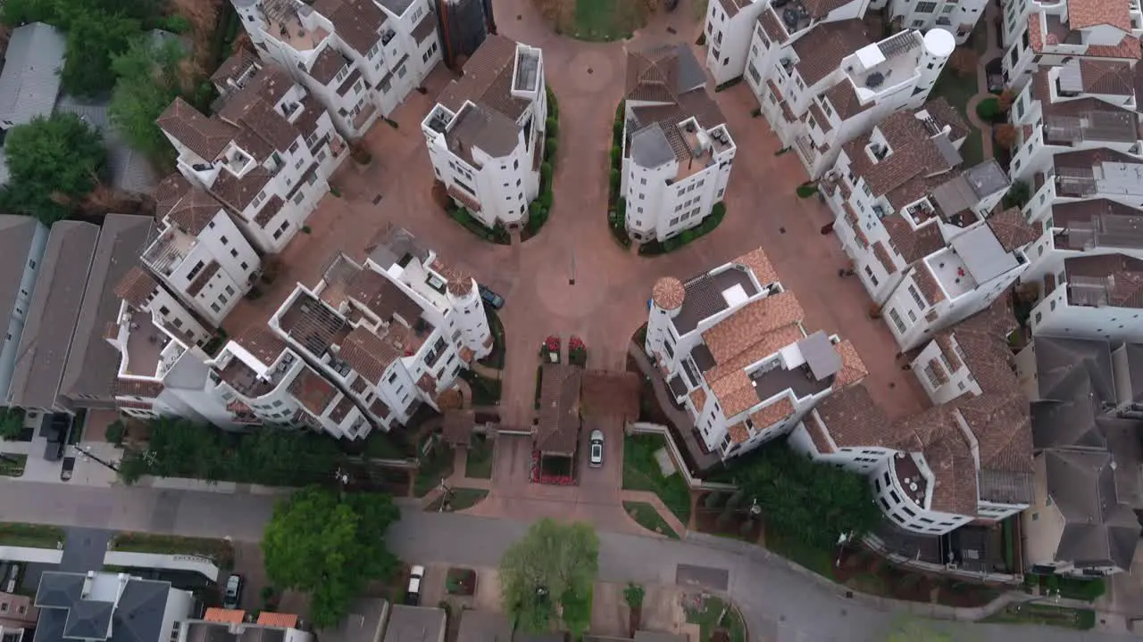 Birdseye view of the affluent Rice Military neighborhood in Houston Texas