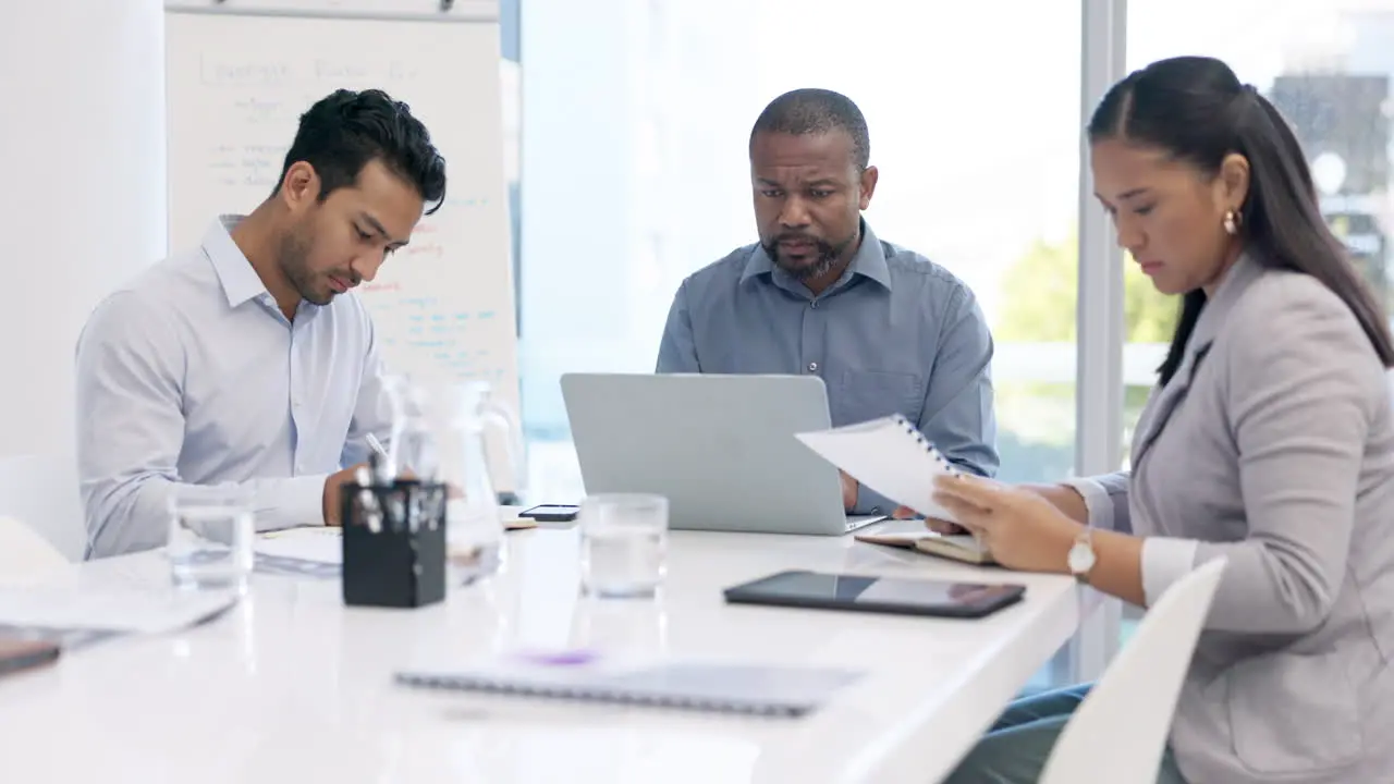 Laptop meeting and Lawyer team working on legal