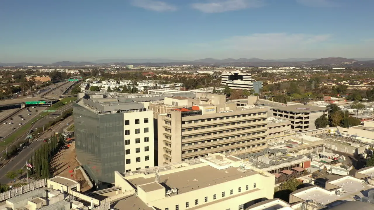 Sharp Memorial Hospital in San Diego Healthcare background