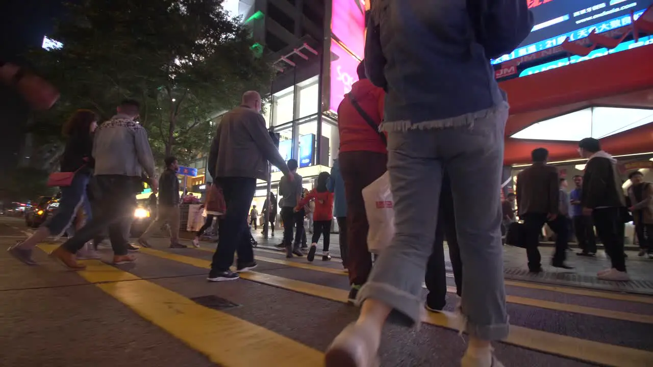 Busy Hong Kong Crosswalk