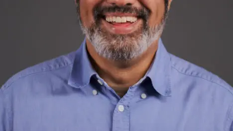 Middle Aged Man Smiling and Laughing Portrait