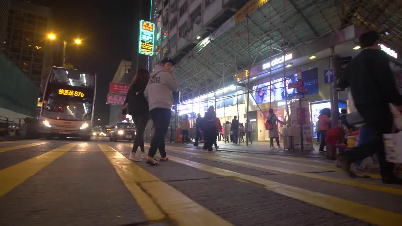 Crossing the Street in Hong Kong