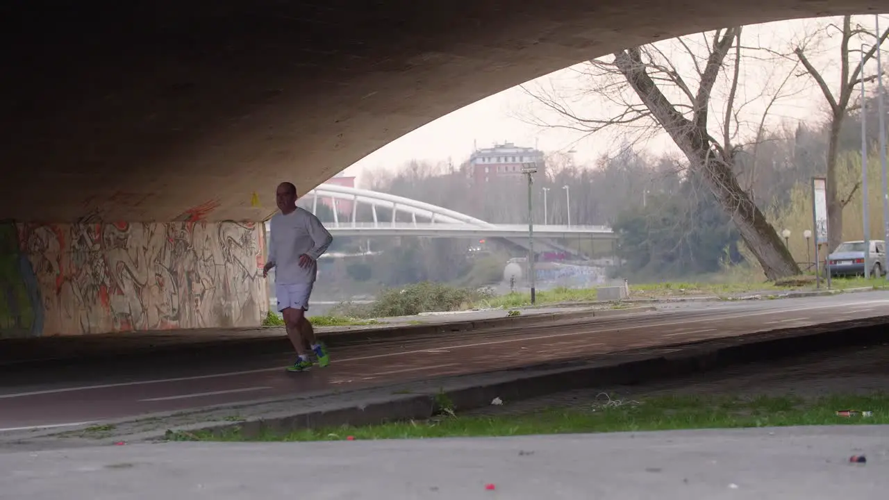 Running Under Bridge