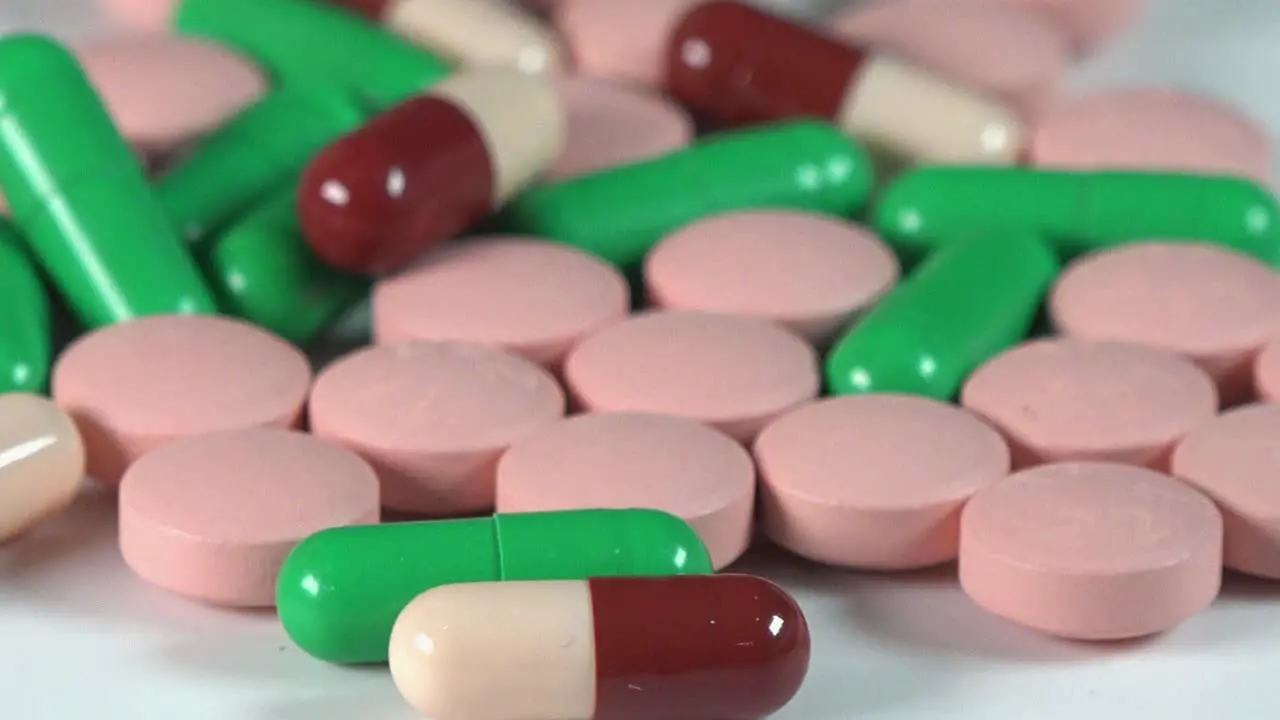 Close Shot of Different Colored Pills and Medicine