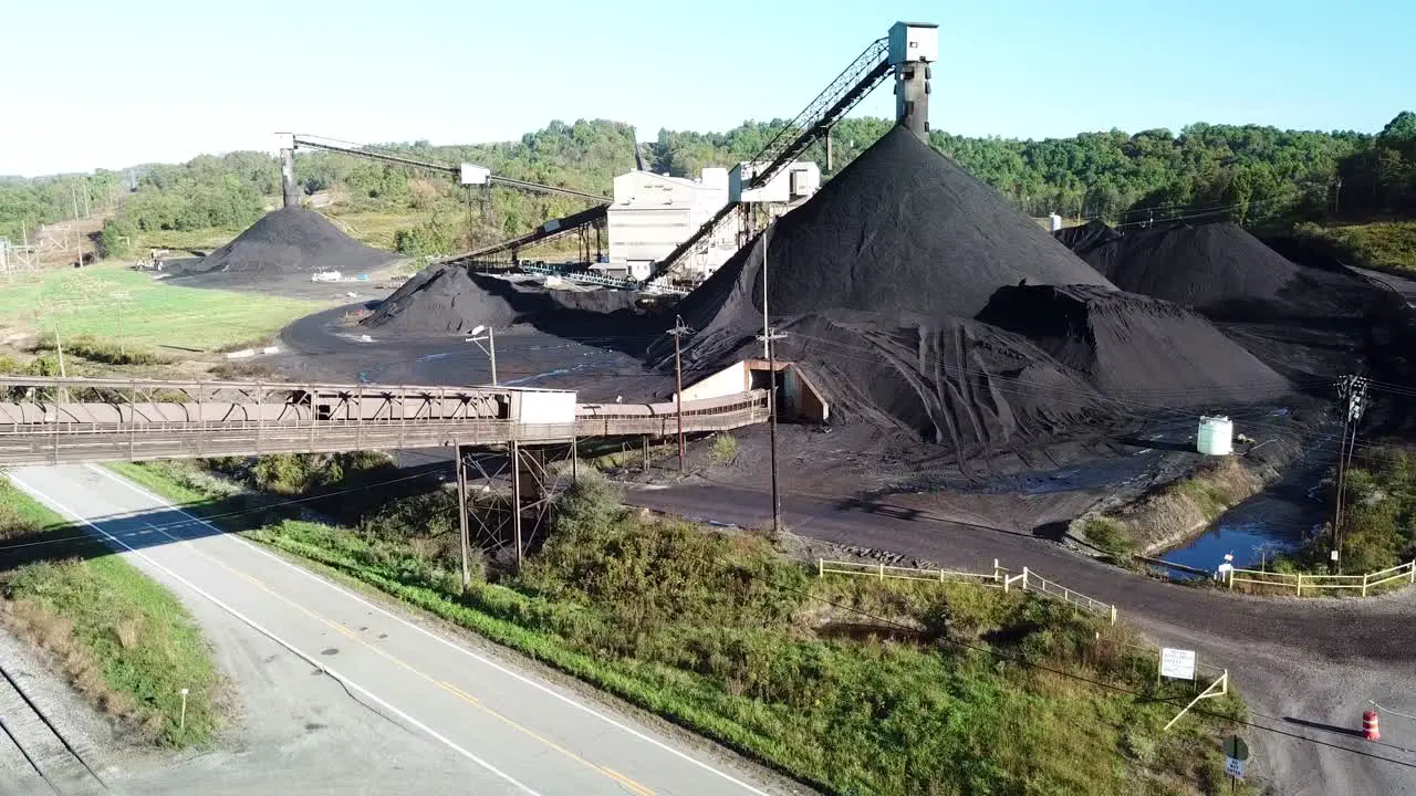 Good aerial over a coal mine in West Virginia 6