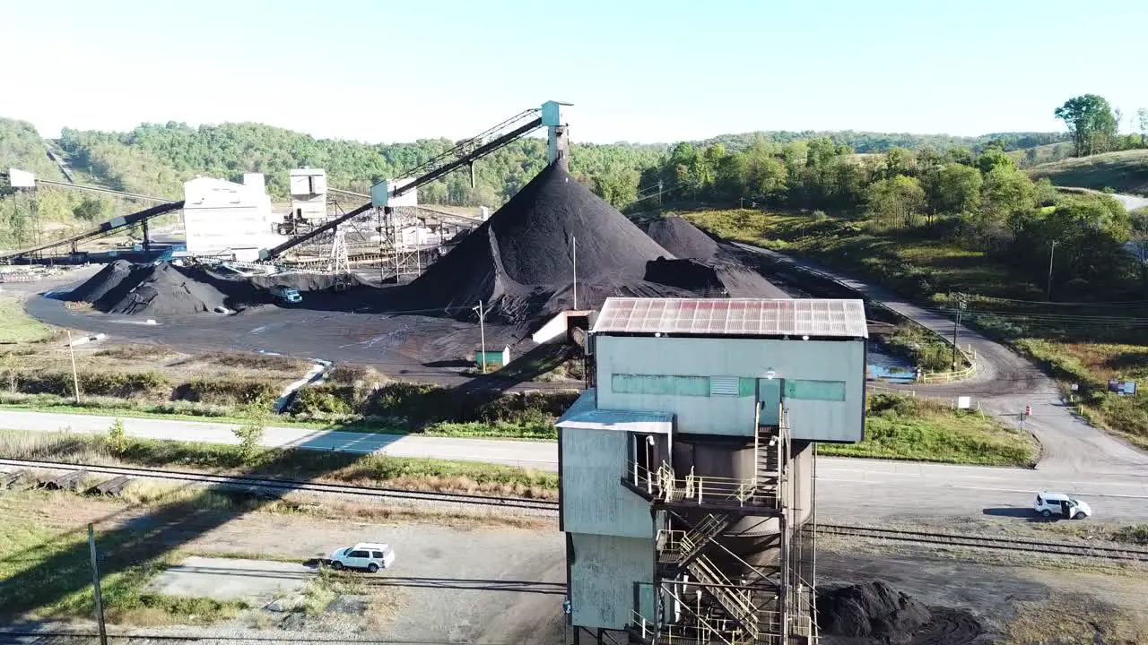 Good aerial over a coal mine in West Virginia 5