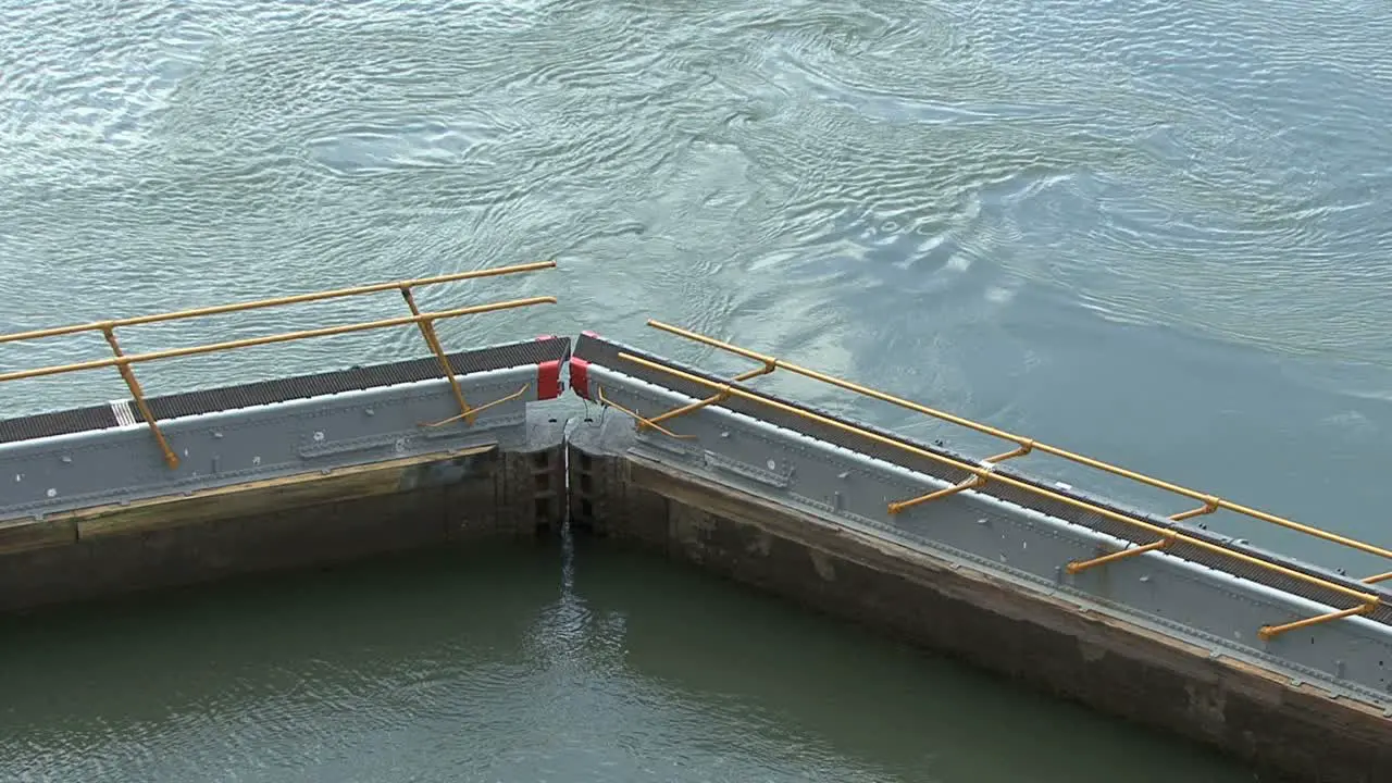 Panama Canal gate in the Pedro Miguel Locks