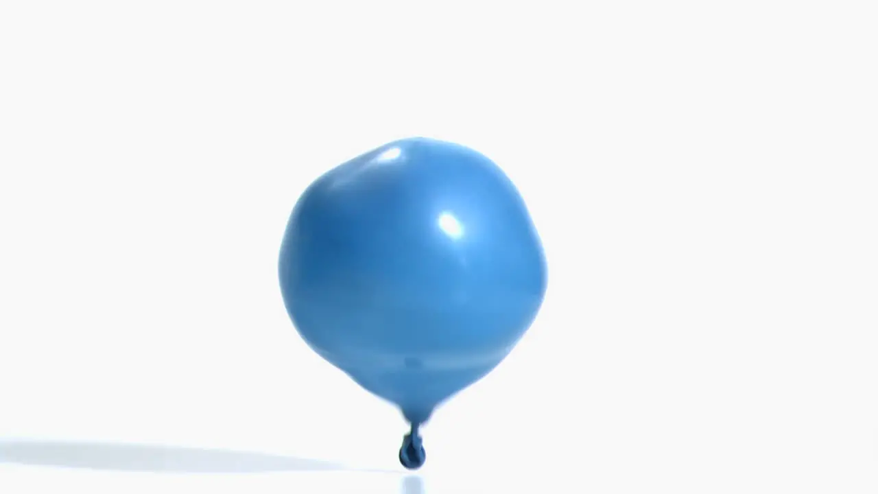 Balloon falling in super slow motion 