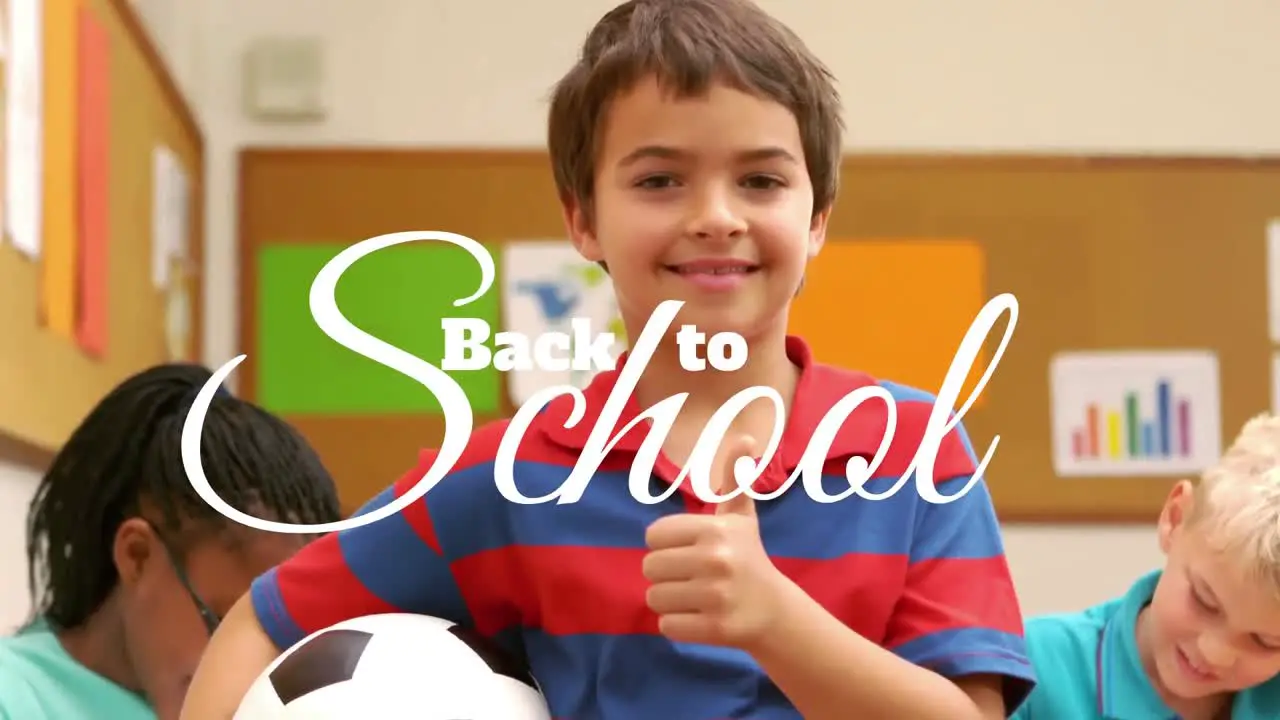 Digital generated video of back to school 4k