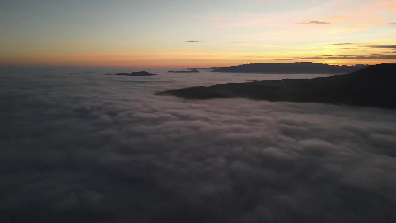 Sunset Nature Overhead View