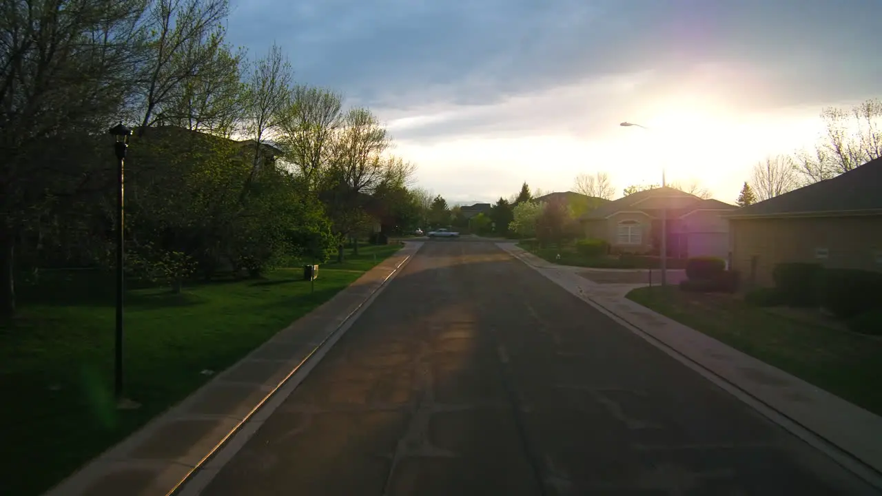 Longmont Colorado residential street beautiful summer day