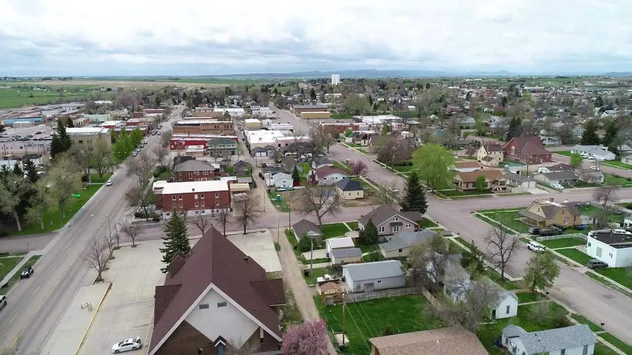 Historic Wheatland Wyoming drone footage during spring of 2021