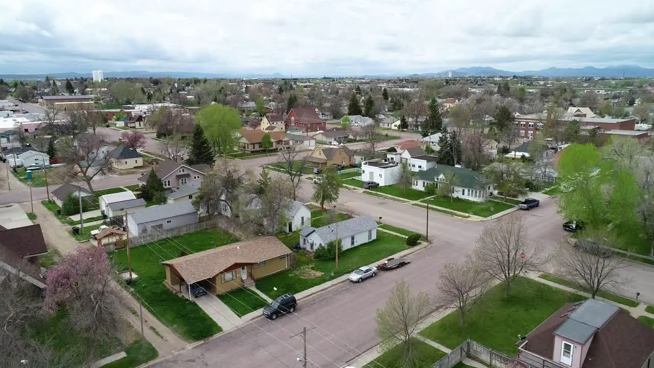 Wheatland Wyoming aerial drop shot