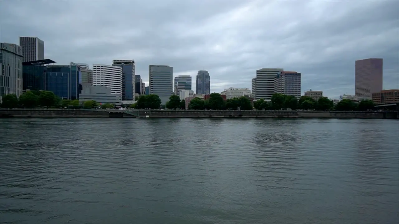 City view of Portland Oregon from the Eastside Esplande