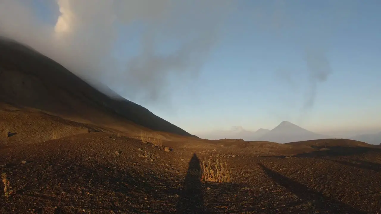 Sunrise at Pacaya volcano in Guatemala