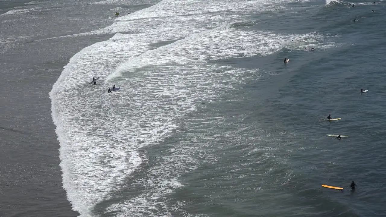 Oregon surfers in waves