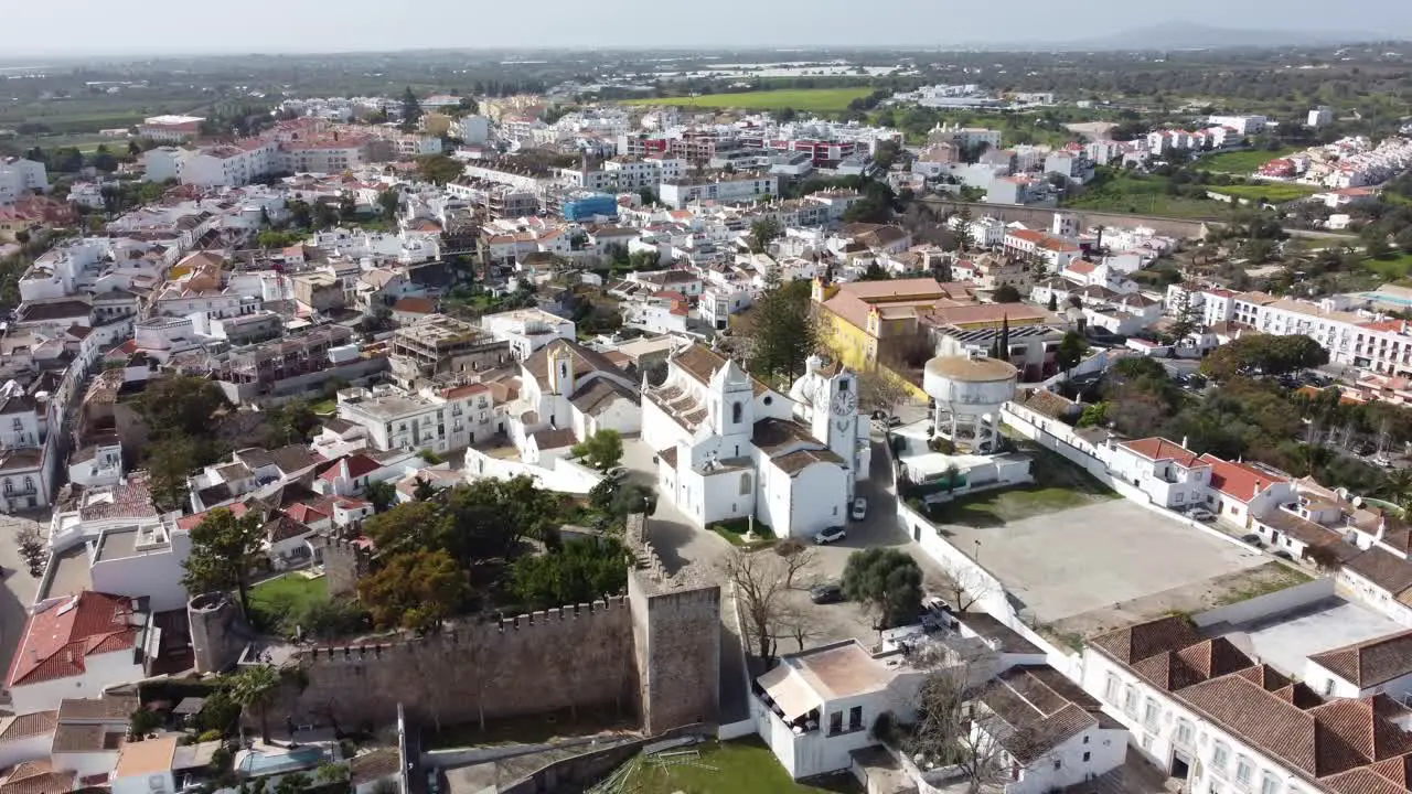 Tavira Castle and Santa Maria church Tavira old town algarve Portugal steeped in history and culture