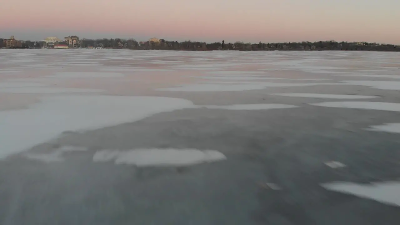 going backward on a frozen lake