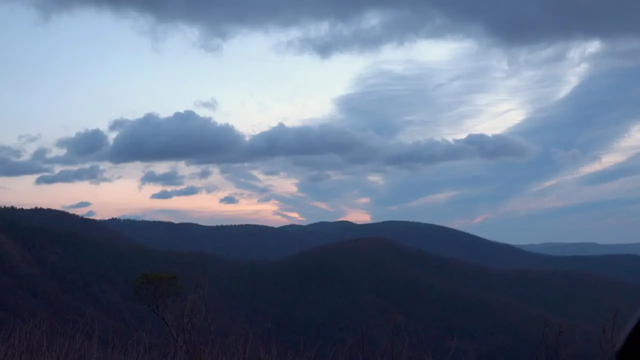 Early morning at Bluff Mountain Overlook on the Blue Ridge Parkway