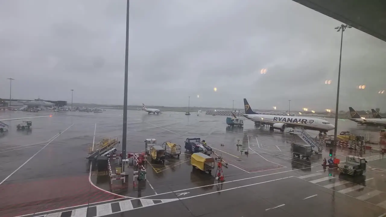 Dublin Airport Departures from the lobby