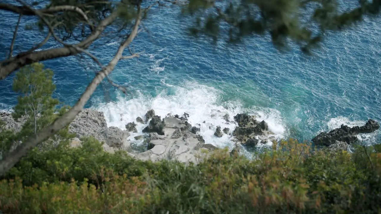 Beautiful videw of the sea of Capri from ahead in Italy during a great morning in spring 02