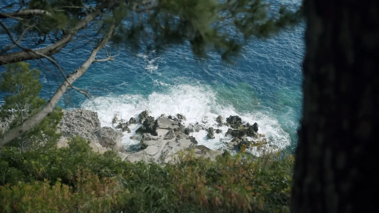 Beautiful videw of the sea of Capri from ahead in Italy during a great morning in spring 01