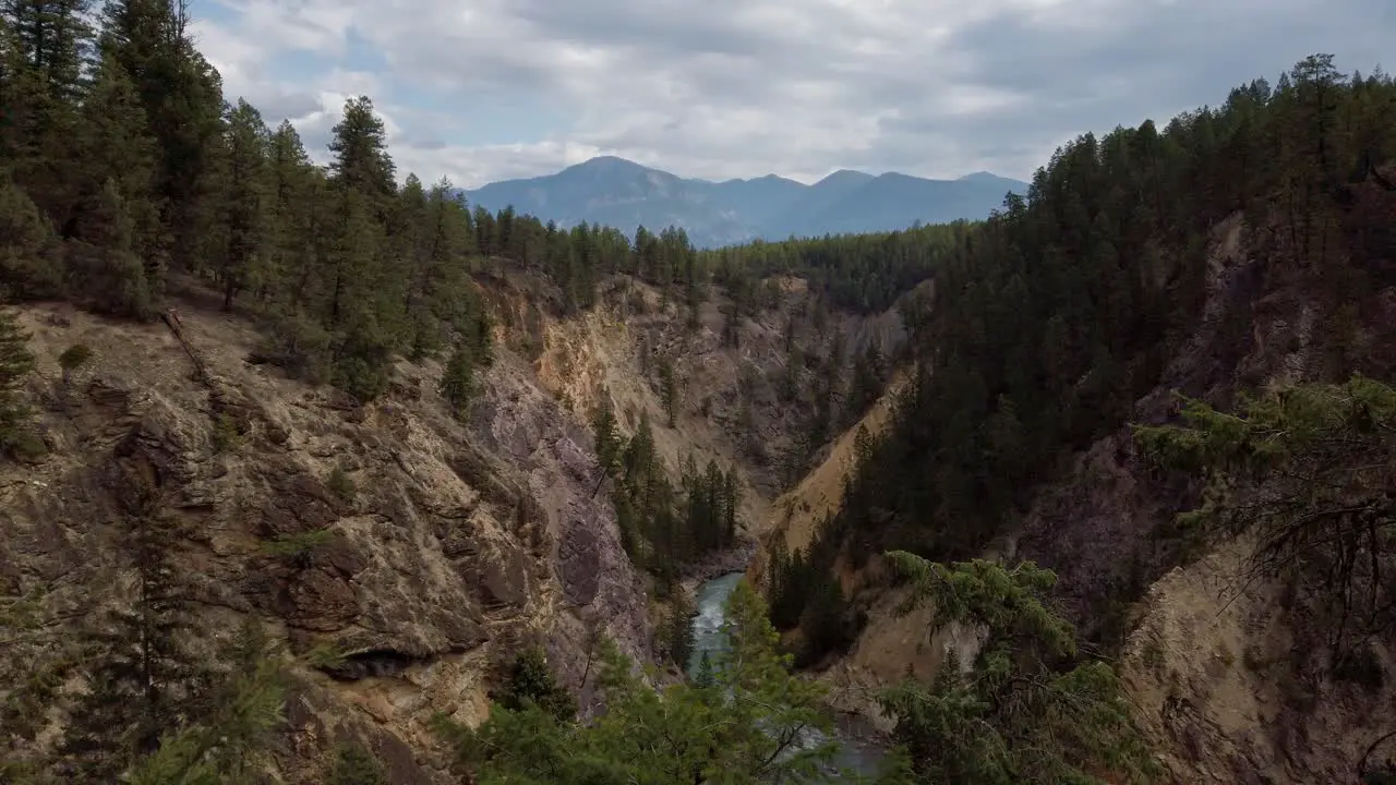 Mountain range canyon Toby Creek Trail Invermere British Columbia crab