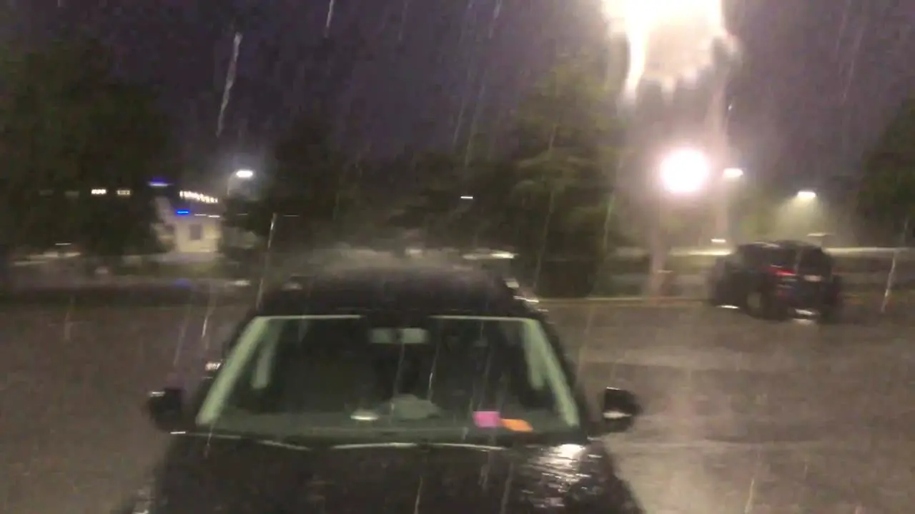 flash flooding from a major lightning storm