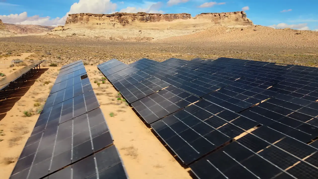 Utah solar farm from a bird's-eye view