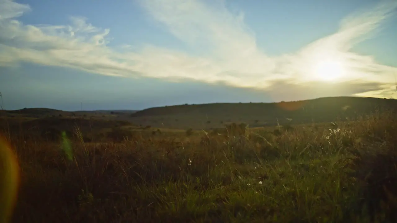 Pan to the Right Slow Motion of Sun Rise in 4k