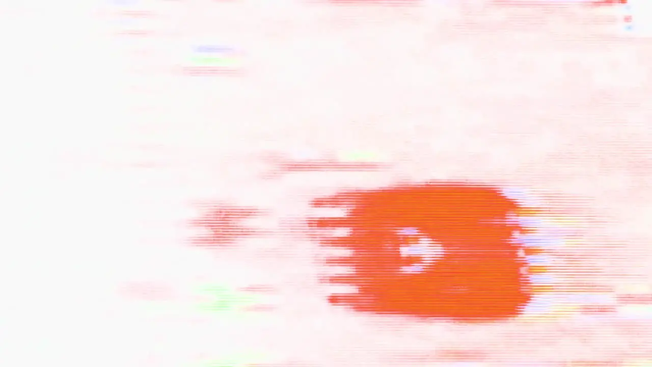 Glitching YouTube Icon on Screen Display