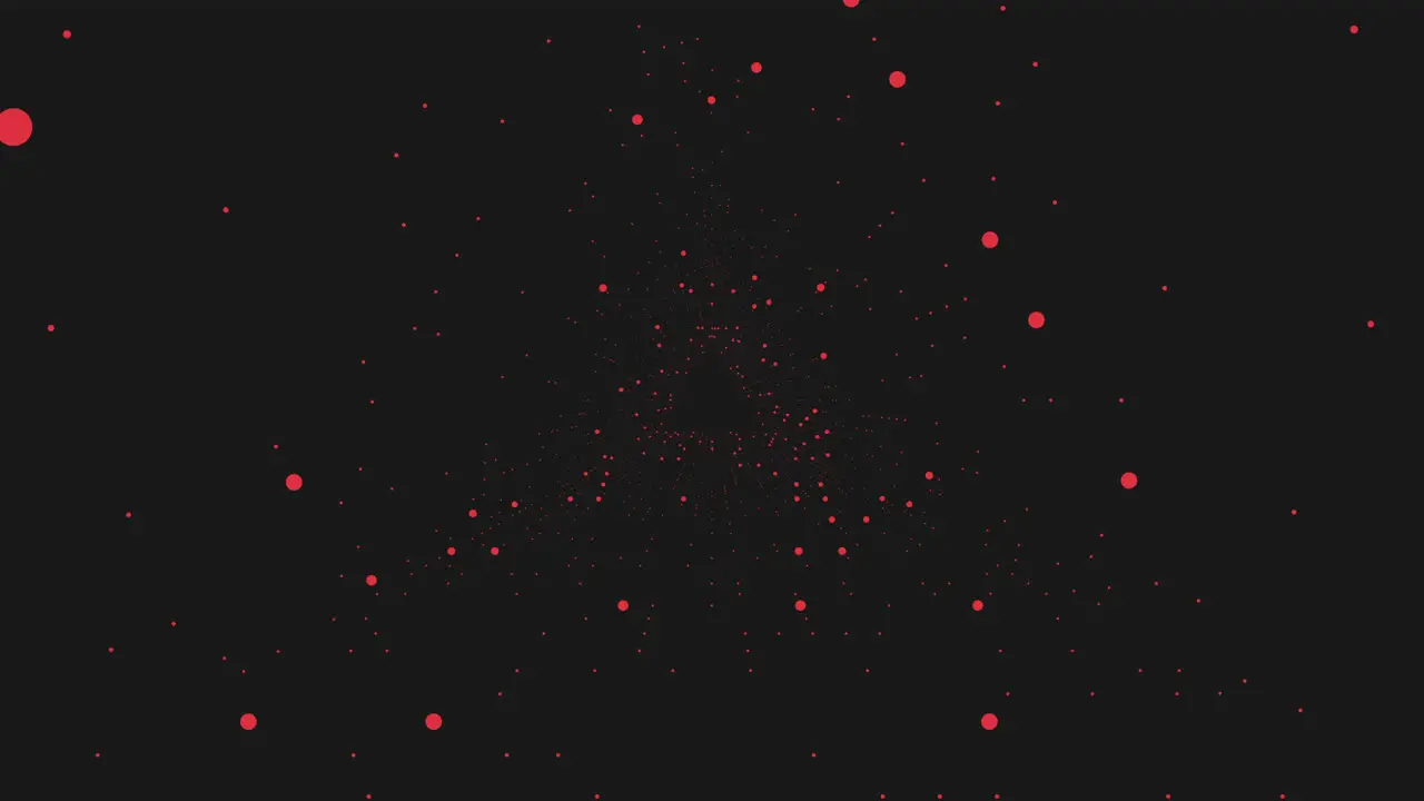 Striking red dot pattern abstract and mysterious design