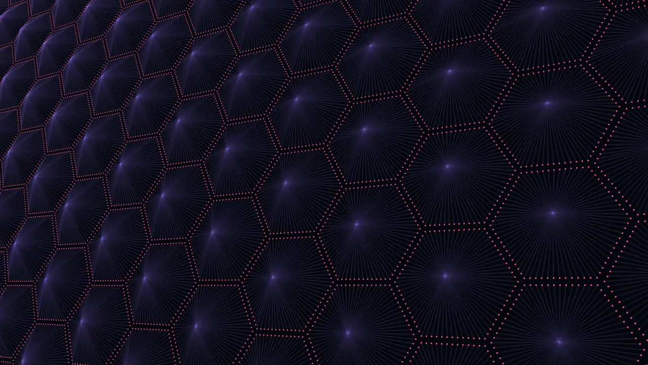 Hexagonal grid with 3d circular hexagon pattern