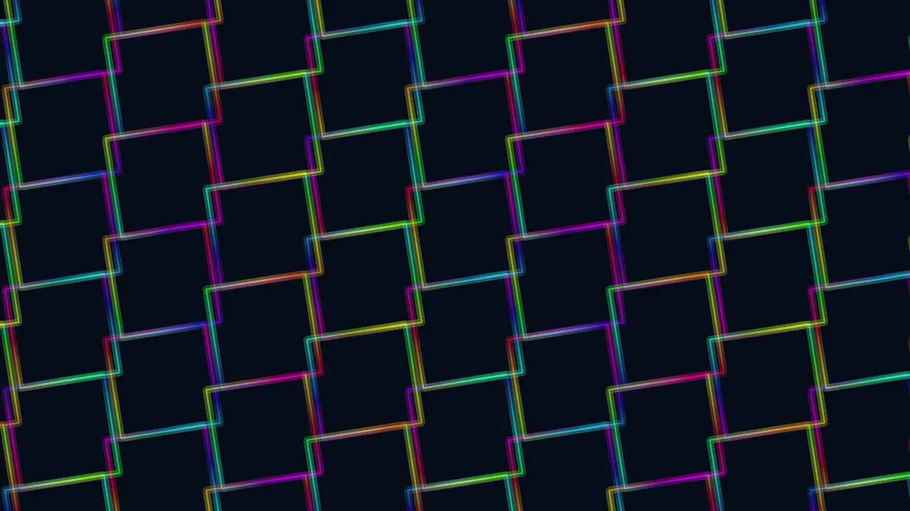 Colorful diagonal pattern with diamonds and squares