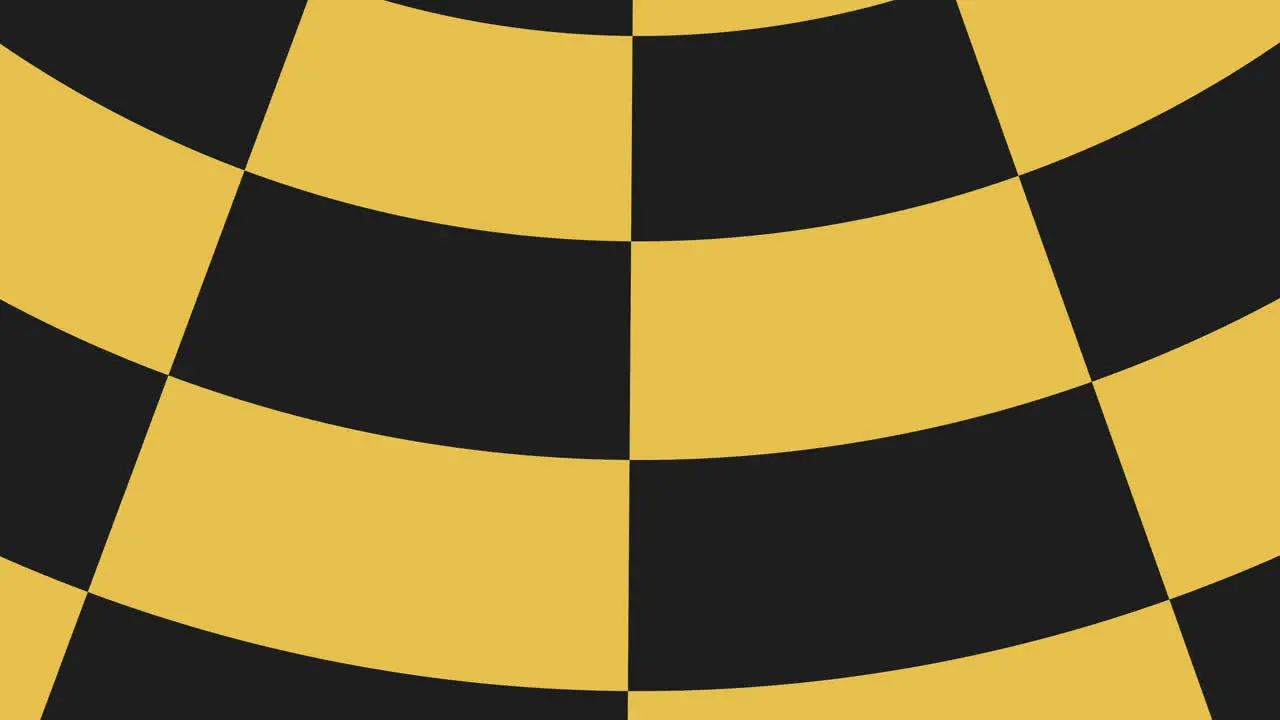 Quirky contrast black and yellow zigzag checkerboard pattern